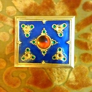 MIKE AND ALLY vintage compact mirror.